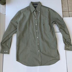 Nautica Men’s Olive Green Dress Shirt